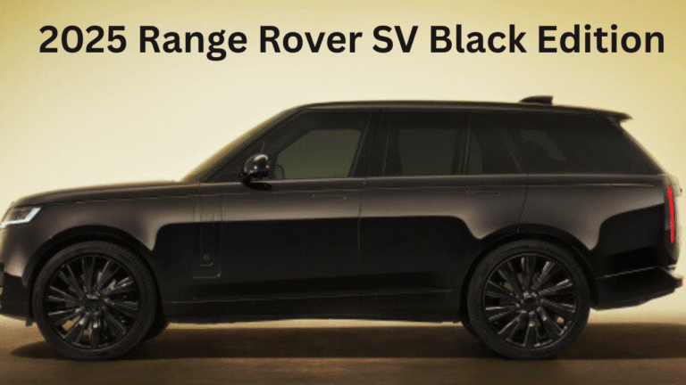 2025 Range Rover SV Black Edition: Luxury Meets Stealth and Sensory Innovation