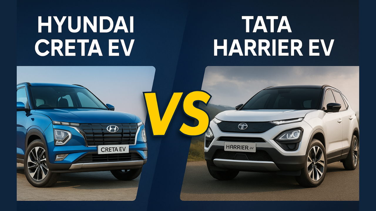 Hyundai Creta EV vs Tata Harrier EV, Poster