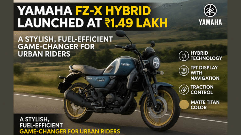 Yamaha FZ-X Hybrid_ Stylish and Efficient