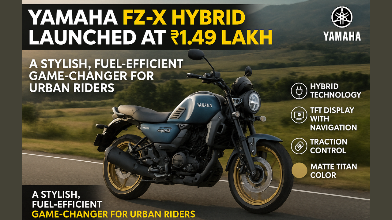 Yamaha FZ-X Hybrid_ Stylish and Efficient
