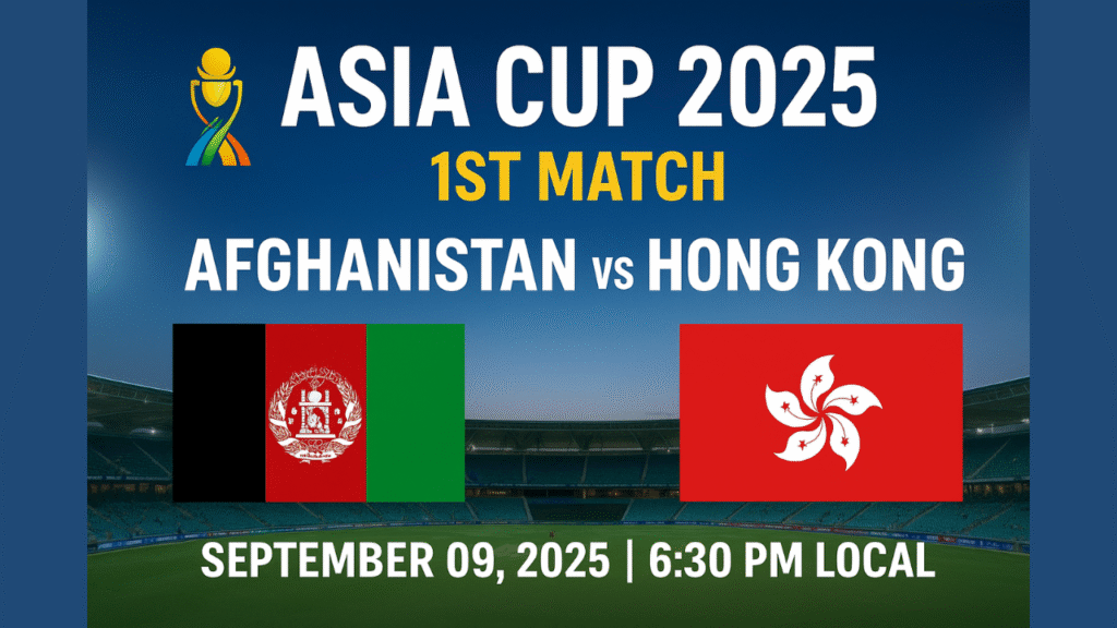 Afghanistan vs Hong Kong Asia Cup 2025